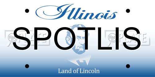 SPOTLIS Illinois License Plate