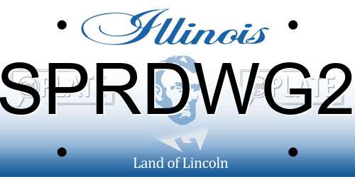 SPRDWG2 Illinois License Plate
