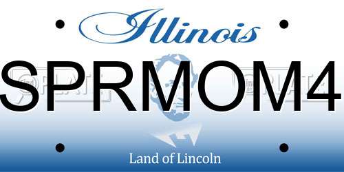 SPRMOM4 Illinois License Plate