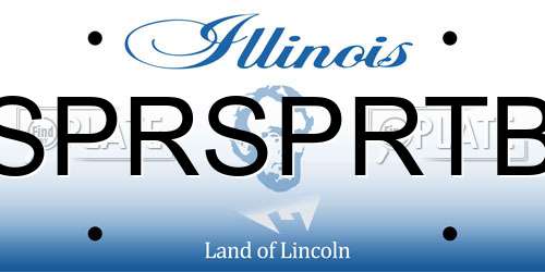 SPRSPRTB Illinois License Plate