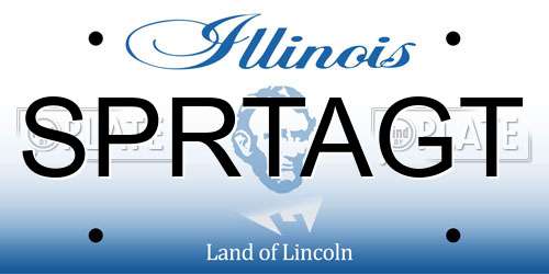 SPRTAGT Illinois License Plate
