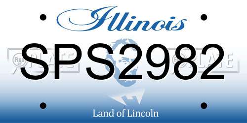 SPS2982 Illinois License Plate