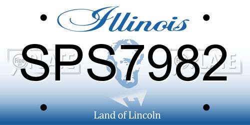 SPS7982 Illinois License Plate