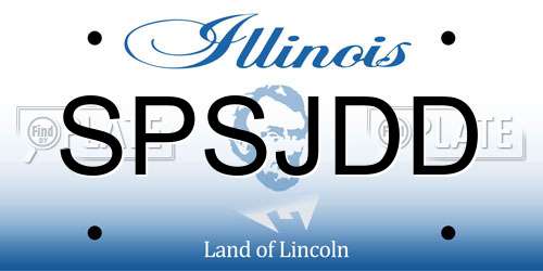 SPSJDD Illinois License Plate