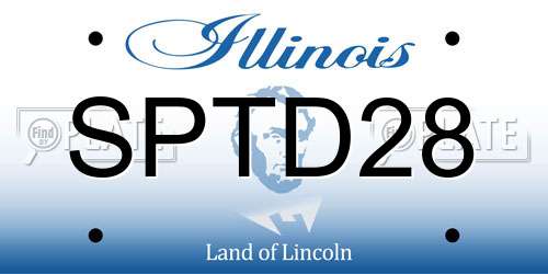 SPTD28 Illinois License Plate