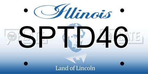 SPTD46 Illinois License Plate