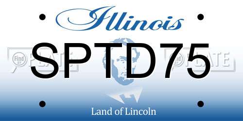 SPTD75 Illinois License Plate