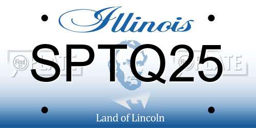 SPTQ25 Illinois License Plate