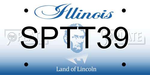 SPTT39 Illinois License Plate