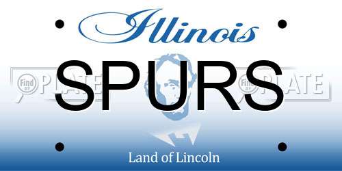 SPURS Illinois License Plate