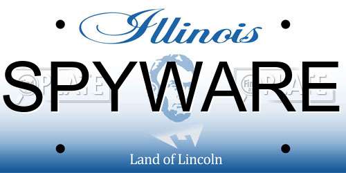SPYWARE Illinois License Plate