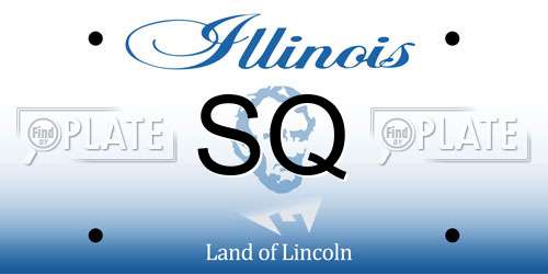 SQ Illinois License Plate