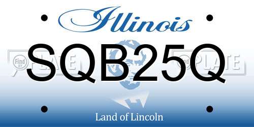 SQB25Q Illinois License Plate