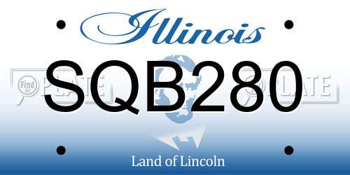 SQB280 Illinois License Plate