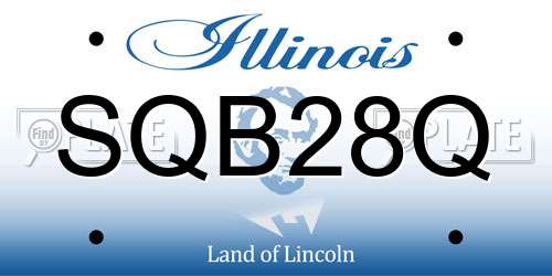 SQB28Q Illinois License Plate