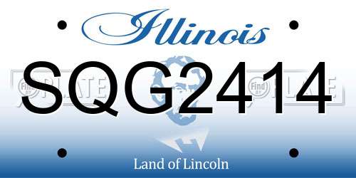 SQG2414 Illinois License Plate