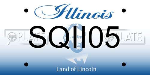 SQII05 Illinois License Plate