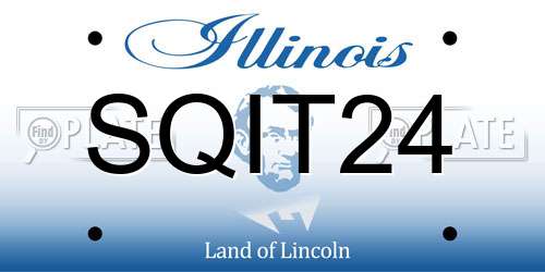 SQIT24 Illinois License Plate
