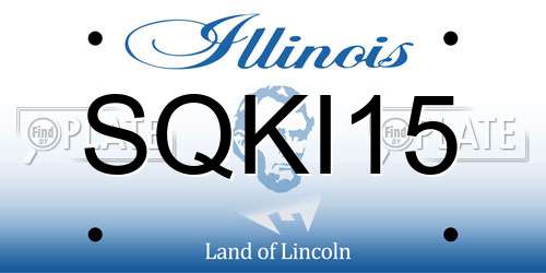 SQKI15 Illinois License Plate