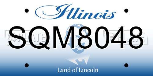 SQM8048 Illinois License Plate