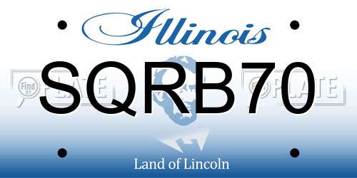 SQRB70 Illinois License Plate