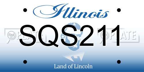 SQS211 Illinois License Plate