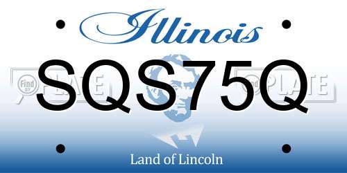 SQS75Q Illinois License Plate