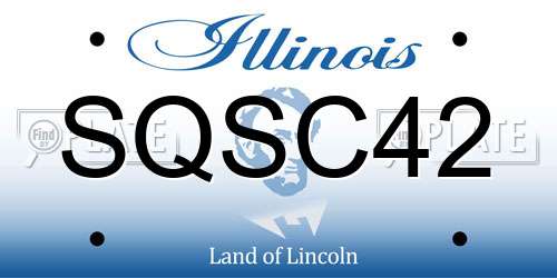 SQSC42 Illinois License Plate