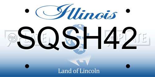 SQSH42 Illinois License Plate