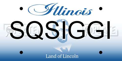 SQSIGGI Illinois License Plate