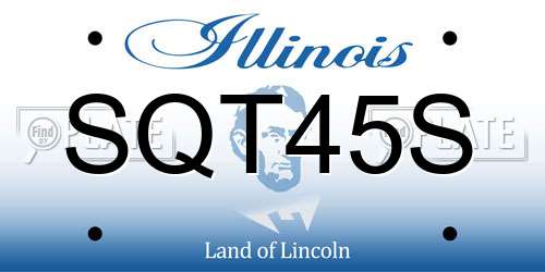 SQT45S Illinois License Plate