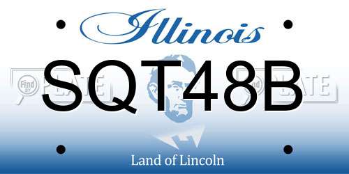 SQT48B Illinois License Plate