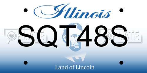 SQT48S Illinois License Plate