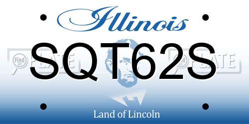 SQT62S Illinois License Plate