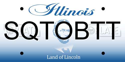 SQTOBTT Illinois License Plate