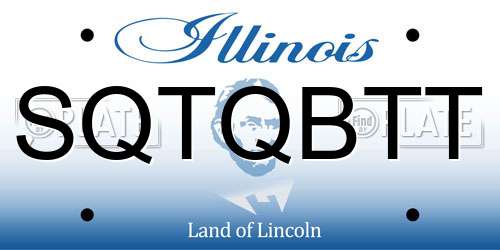 SQTQBTT Illinois License Plate