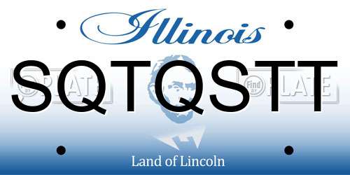 SQTQSTT Illinois License Plate