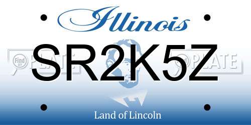 SR2K5Z Illinois License Plate
