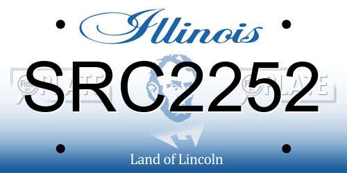 SRC2252 Illinois License Plate