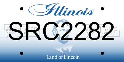 SRC2282 Illinois License Plate