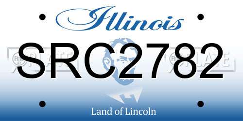 SRC2782 Illinois License Plate
