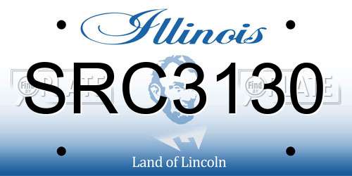 SRC3130 Illinois License Plate