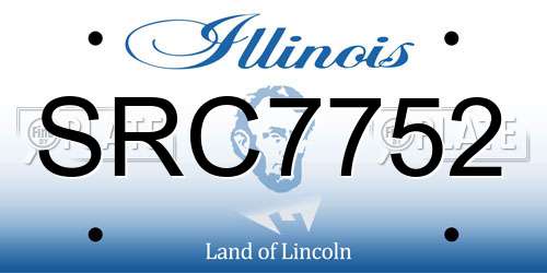 SRC7752 Illinois License Plate