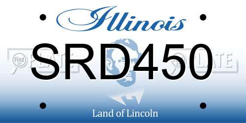 SRD450 Illinois License Plate