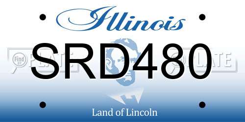 SRD480 Illinois License Plate
