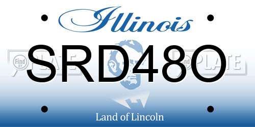 SRD48O Illinois License Plate