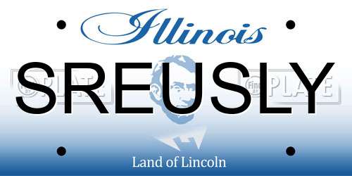 SREUSLY Illinois License Plate