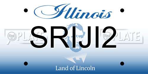 SRIJI2 Illinois License Plate
