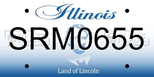SRM0655 Illinois License Plate