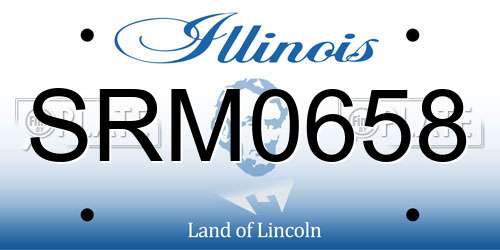SRM0658 Illinois License Plate